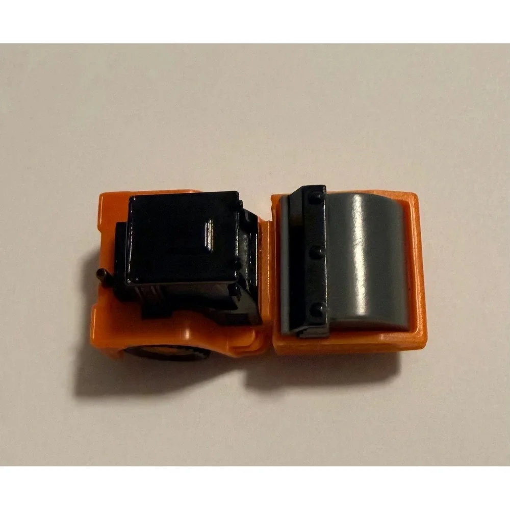Driven by Battat Micro Steam Roller Orange‎ Black Construction Toy Vehicle